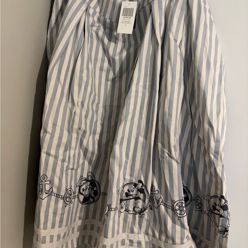 Her Universe Plus Size 3 Steamboat Willie Mickey Mouse Disney Sailor Skirt 3X